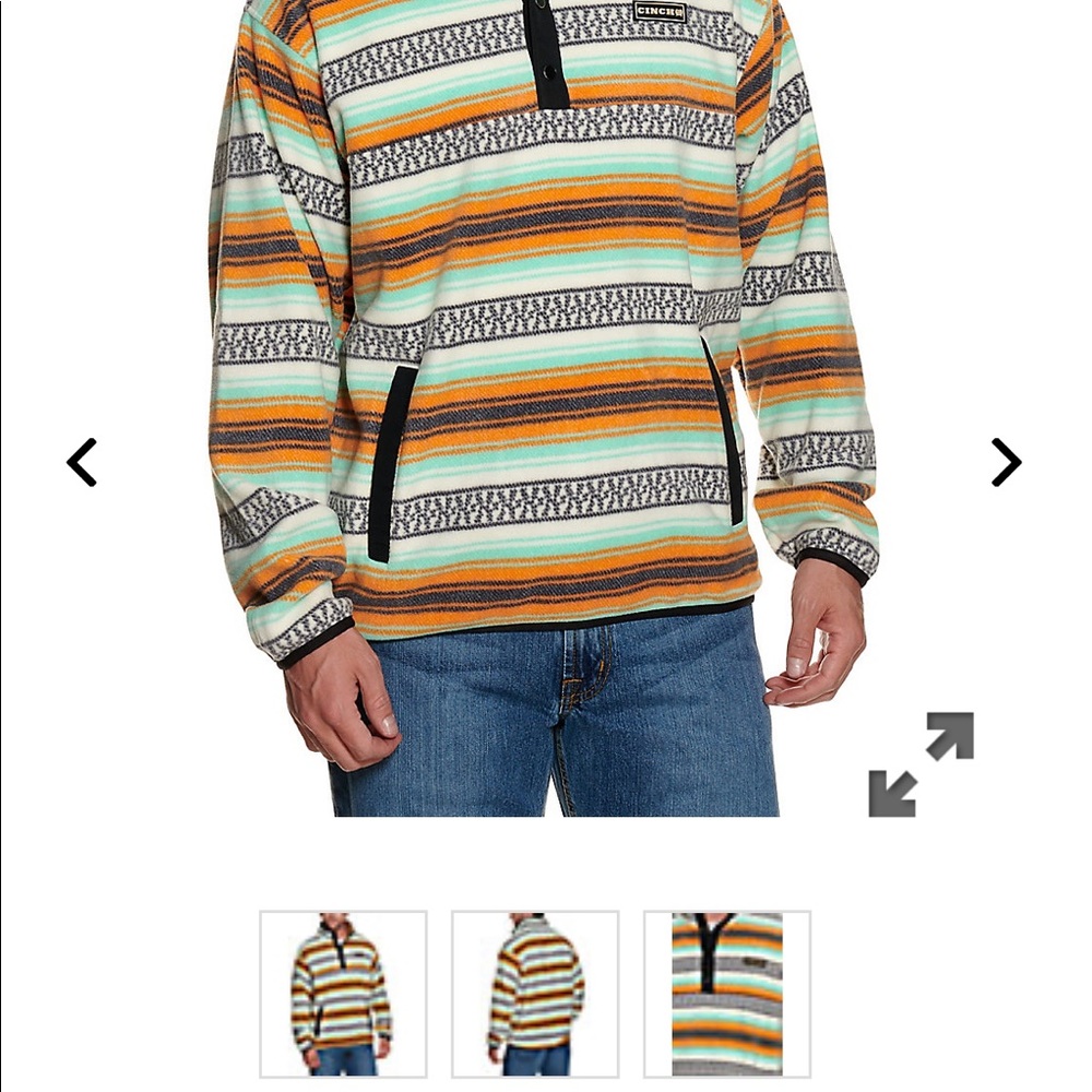 Men’s Cinch XL Fleece Pullover Jacket